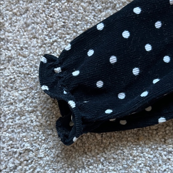 VTG Baby Togs 90s Corduroy Polka Dot Clown Kids Color Jumper One Piece 18mo - Picture 7 of 13